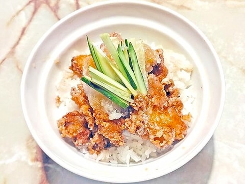 大根おろしでさっぱりと!おろしザンギ丼♪